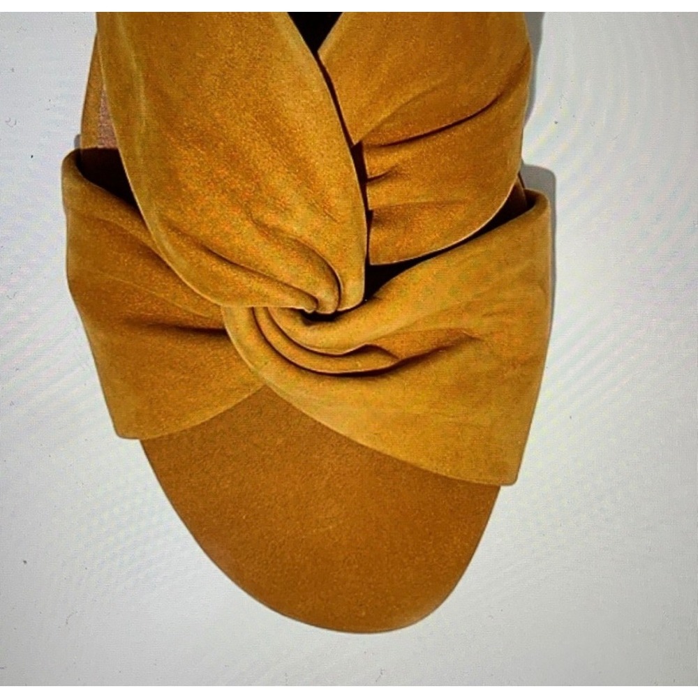 Madewell Mustard Yellow Knotted Suede Mules - Picture 6 of 6
